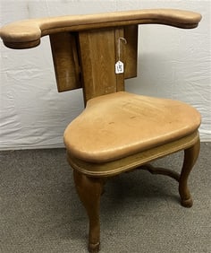 Leather and Oak Chair