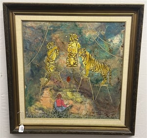 Framed Art - Joan Friedman - 39" squared