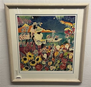 Framed Pencil Signed and Numbered Lithograph 32" x 34"