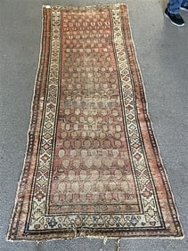 Antique Persian Hamadan - 3'6" x 9'1"