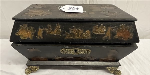 19th Cent. Valuable Box - 10"w x 6.5"h (1 of 3)