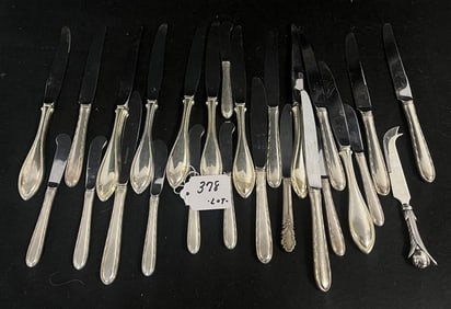25 Sterling Handled Knives