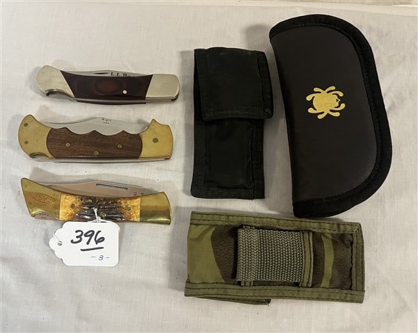 3 Pocket Knives - Case, L.L, Bean, Rigid (1 of 2)