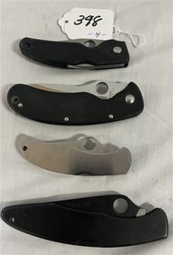 4 Spyderco Pocket Knives