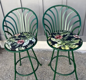 Pair of Stylish Indoor/Outdoor Bar Stools