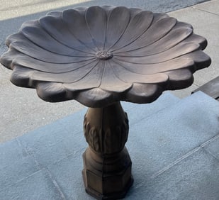 Large Cast Stone Bird Bath