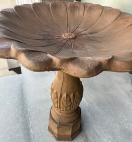 Small Cast Stone Bird Bath