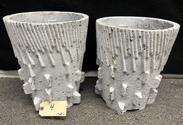 2 Cast Iron 12.5" Elements/Planters (1 of 3)