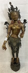 Exceptional 48" Bronze Deity