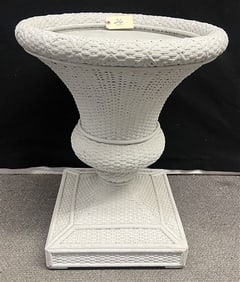 Weighted Wicker Plant Stand/Table Base - 29.5"