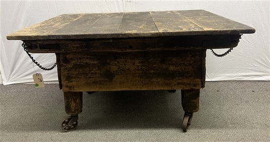100+ Year Old Rolling Industrial Cart
