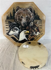 2 Native American Tom-Toms