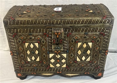 Large Jewelled Moroccan Treasure Chest