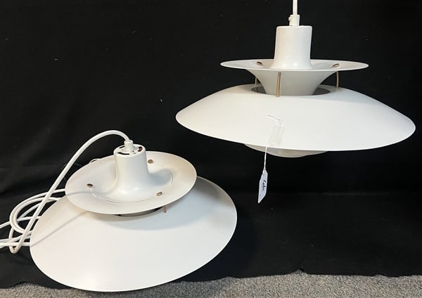 Pr. of mid-Cent Style Danish Fixtures (1 of 3)