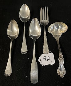 5 Sterling Silver Serving Pieces - Approx 9 Troy