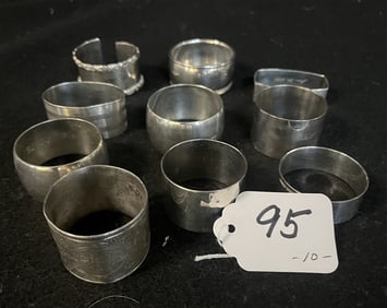 10 Silver Napkin Rings