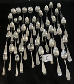 Lot of Sterling and Coin Spoons - Total Weight 24.5 ounces