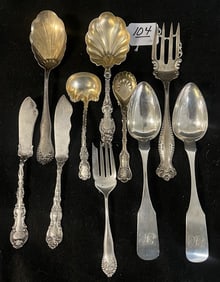 10 Sterling Serving Pcs. - Approx 16 Troy
