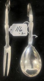 2 Georg Jensen Sterling Silver Pcs.
