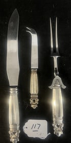 3 Georg Jensen Sterling Silver Serving Pcs.