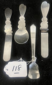 4 Small Sterling Silver Accessories Allen Adler Bahe