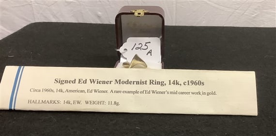Modern Design 14k Ring, Edward Wiener Design
