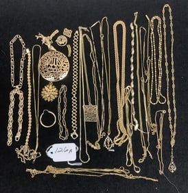 Misc. 14k Ladies Gold Accessories 6.4 oz Total Weight