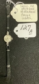 Omega 14k and Diamond Watch