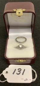 2 White Gold and Diamond Rings