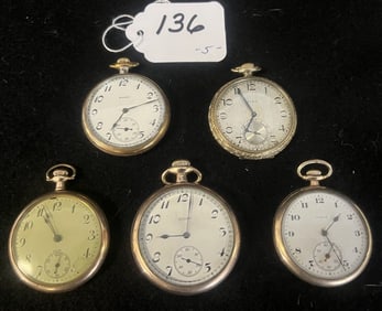 5 Vintage Pocket Watches