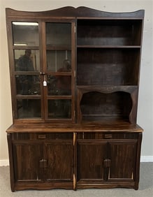 2 Part Rosewood Cabinet by Donald Shoemaker 60"w x 81"h