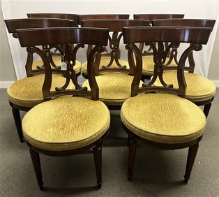 8 Antique Regency Dining Chairs