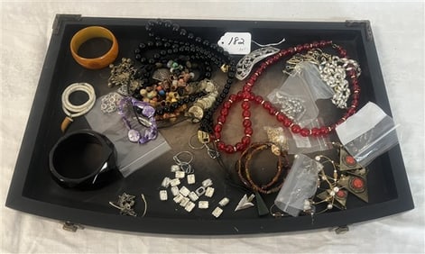 Tray Lot of Estate Costume Jewelry