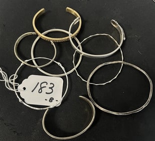 8 Bracelets - Mixed Metal and Sterling