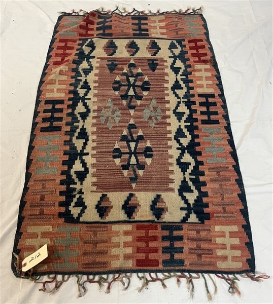 Antique Kilim Mat - 2'7" x 3'11" (1 of 3)