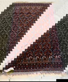 Semi-Antique Afghan Baloche 2'9" x 5'0"