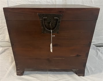 Utilitarian Wooden Storage Box 18" x 21" x 18"h