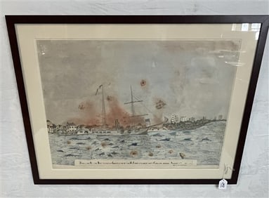 Framed Civil War Art 29" x 37"