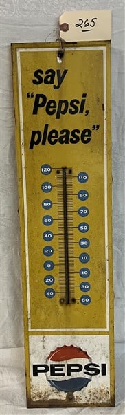Vintage Pepsi Thermometer: Vintage Pepsi Thermometer