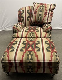 Ralph Lauren Club Chair - Ottoman & Pillow