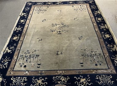Vintage Art Deco Chinese Rug - 9'3" x 11'0"