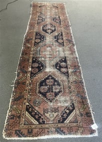 Antique Worn Caucasian Runner 2'10" x 10'0"