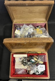 2 Jewelry Boxes of misc. Costume Accessories