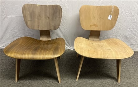 2 Eames LCW Walnut Chairs