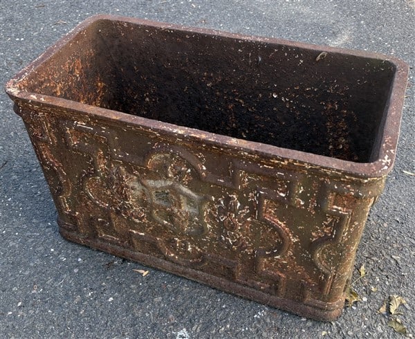 Victorian Cast Iron Planter - 12" x 20" x 10" 75+ lbs (1 of 3)