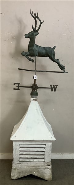 Stag Weathervane, Cupola with Tin Top (1 of 4)