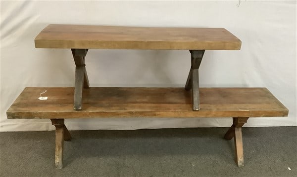 2 Sawbuck Benches - 45" - 68" 75 - 100 lbs: 2 Sawbuck Benches - 45" - 68" 75 - 100 lbs