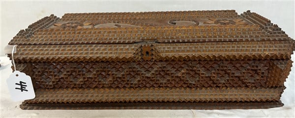 19" Tramp Art Box - 8"w x 6"d 4 lbs (1 of 3)