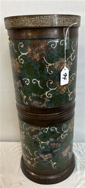 24" Cloisonne' Umbrella Stand - 17 lbs: 24" Cloisonne' Umbrella Stand - 17 lbs