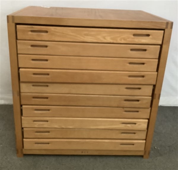 Custom Crafted Multi Drawer Architects Chest: Custom Crafted Multi Drawer Architects Chest - 29 wide, 30 high and 21 1/2" deep.